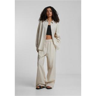 URBAN CLASSICS Camicia Oversize in Misto Lino  
