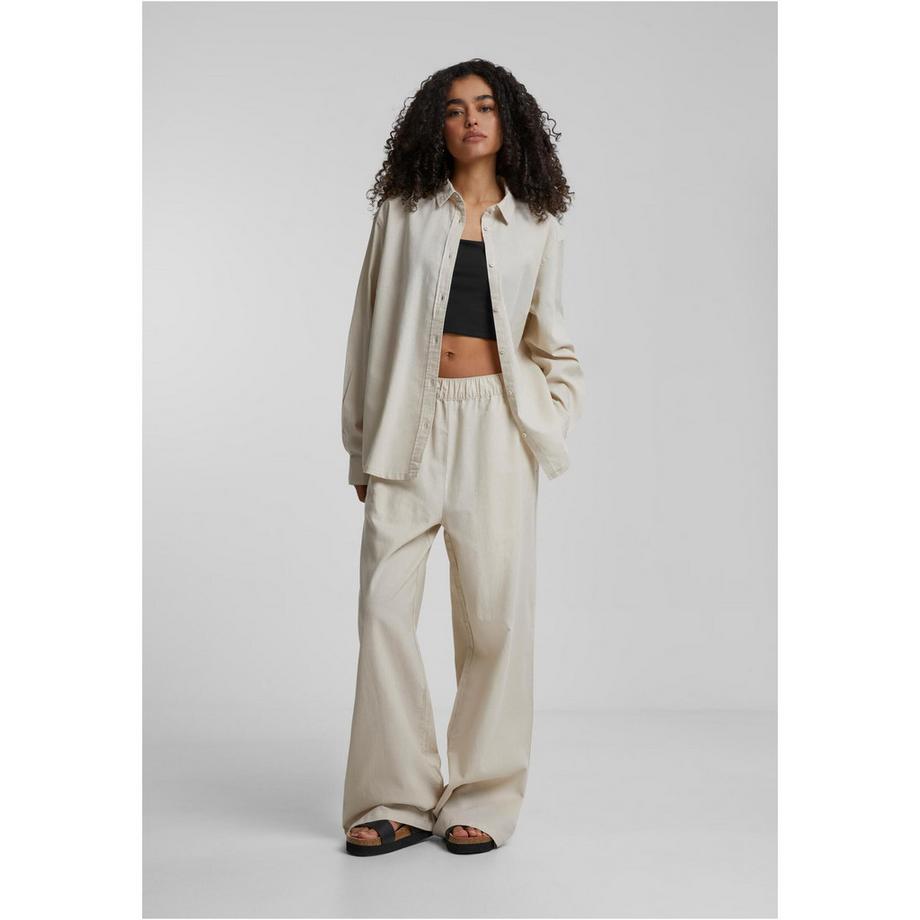 URBAN CLASSICS Oversize Leinenmischhemd  