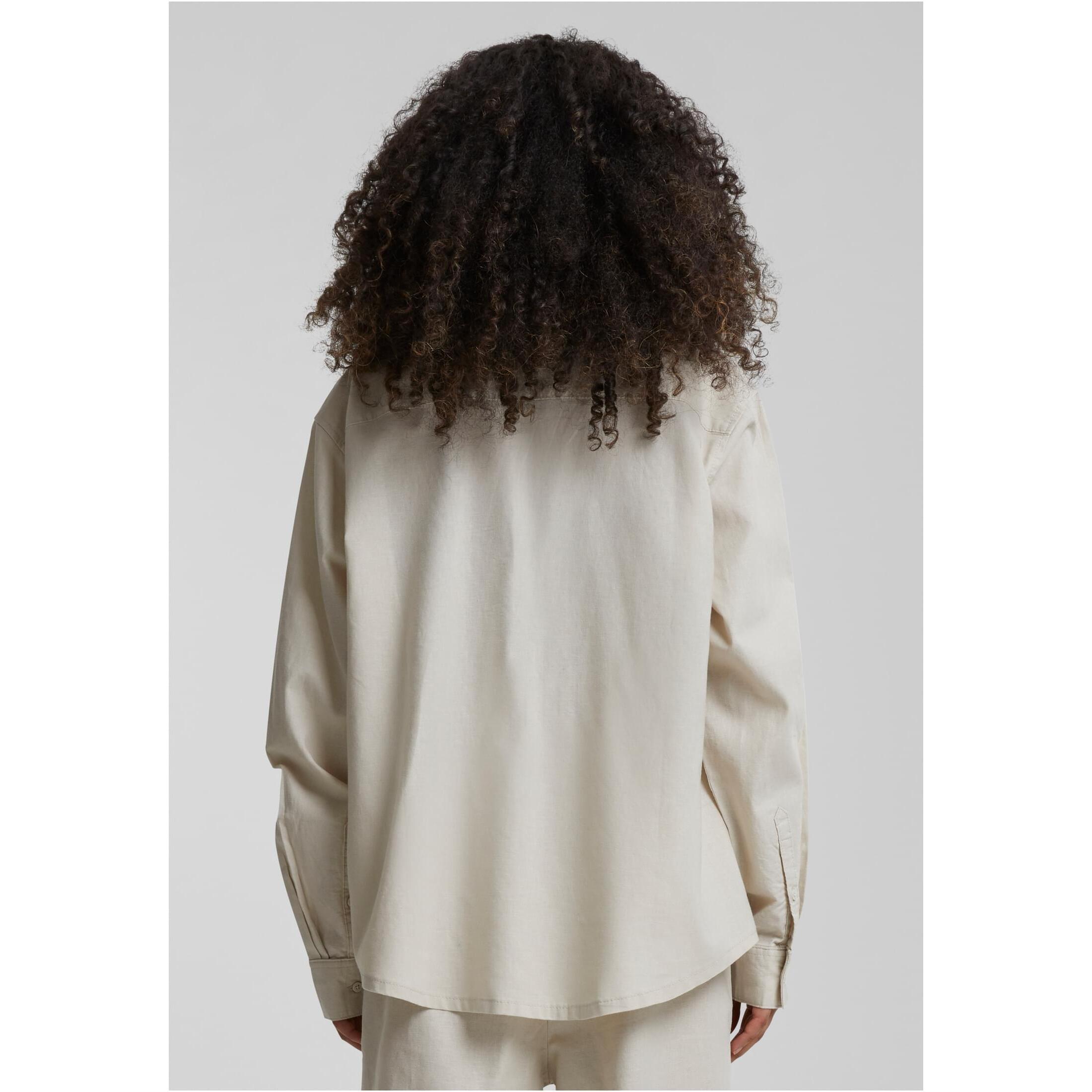URBAN CLASSICS Oversize Leinenmischhemd  