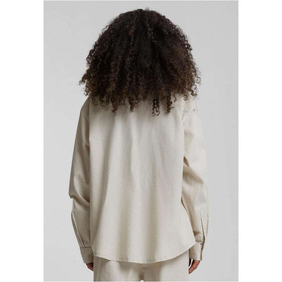URBAN CLASSICS Oversize Leinenmischhemd  