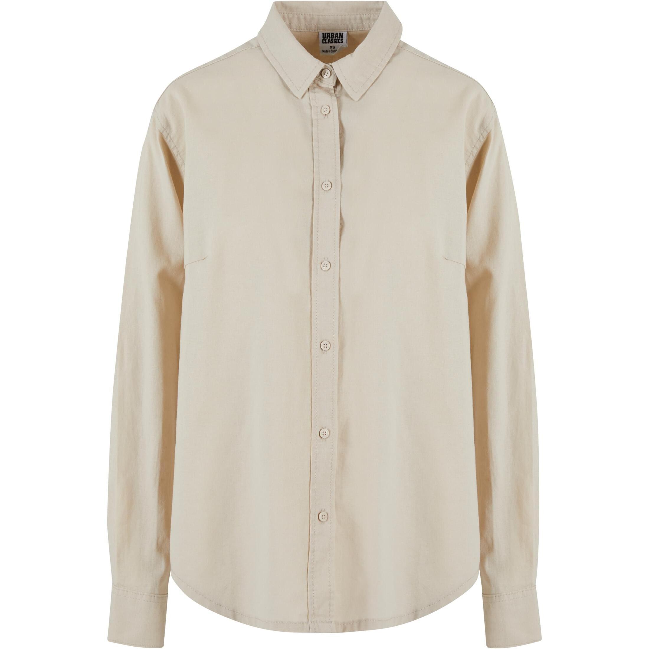 URBAN CLASSICS  camicia oversized in misto lino 