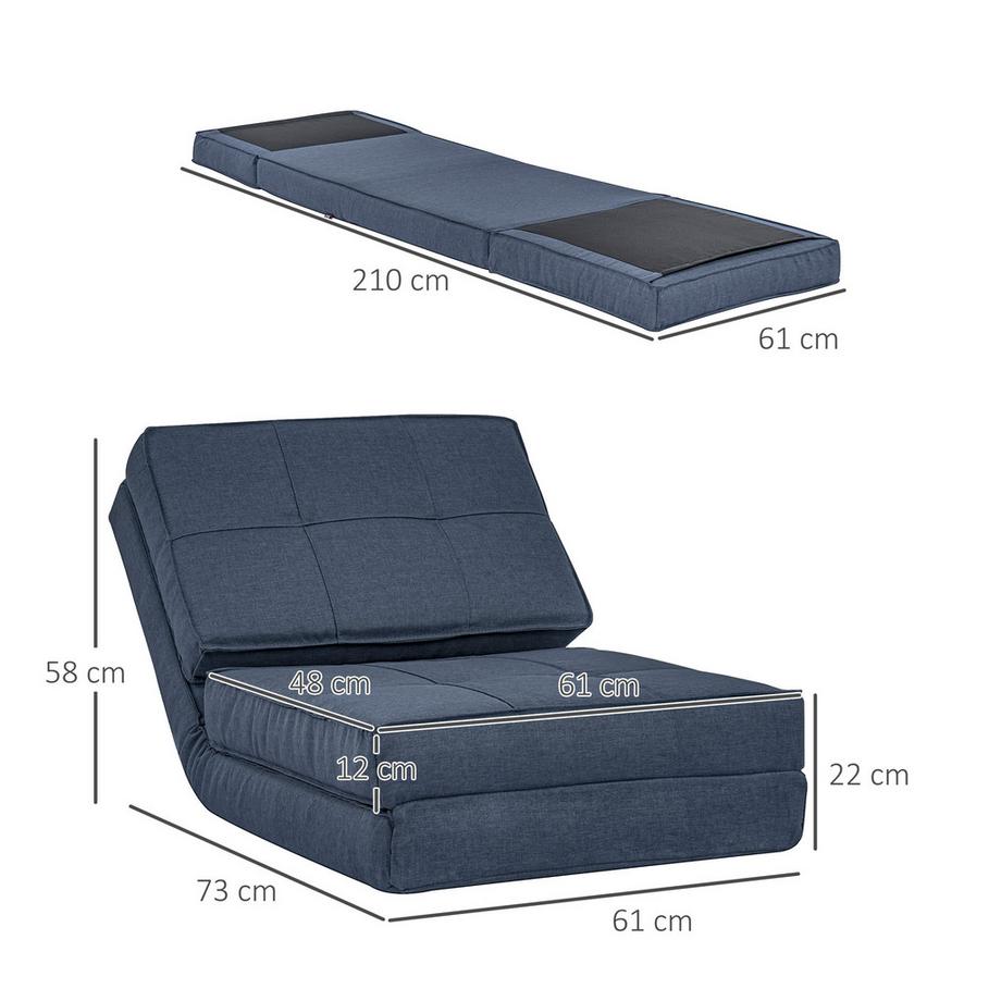 HOMCOM chaise de sol  
