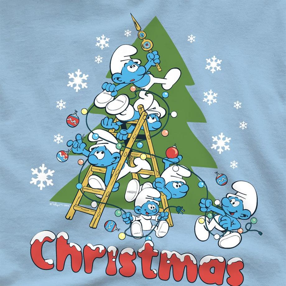 Les Stroumpfs  T-ShirtMotiftyle Sapin De Noël 