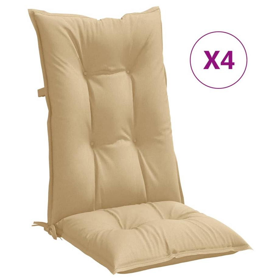 Coussin de chaise à dossier haut tissu