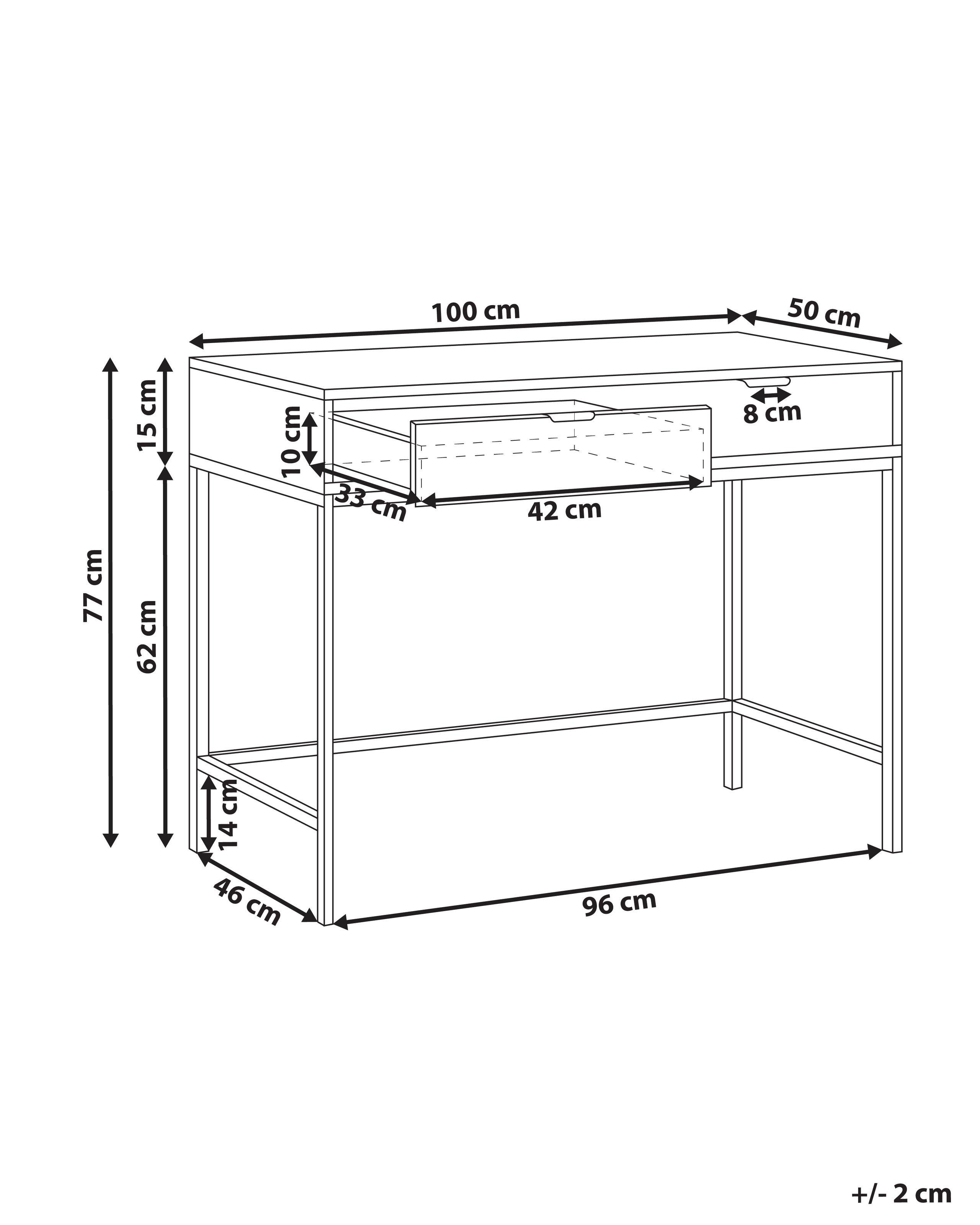 Beliani Konsolentisch aus MDF-Platte Modern ADELAIDE  