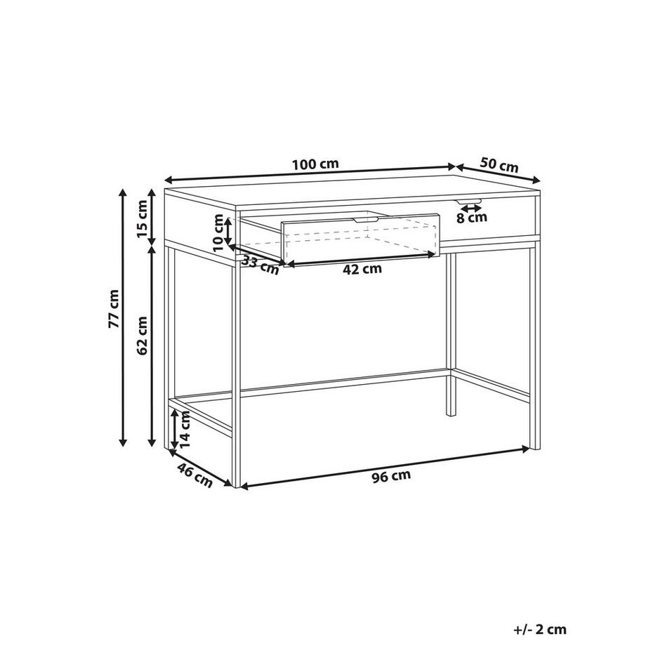 Beliani Konsolentisch aus MDF-Platte Modern ADELAIDE  