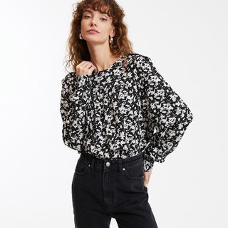 La Redoute Collections  Bluse mit rundem Ausschnitt 