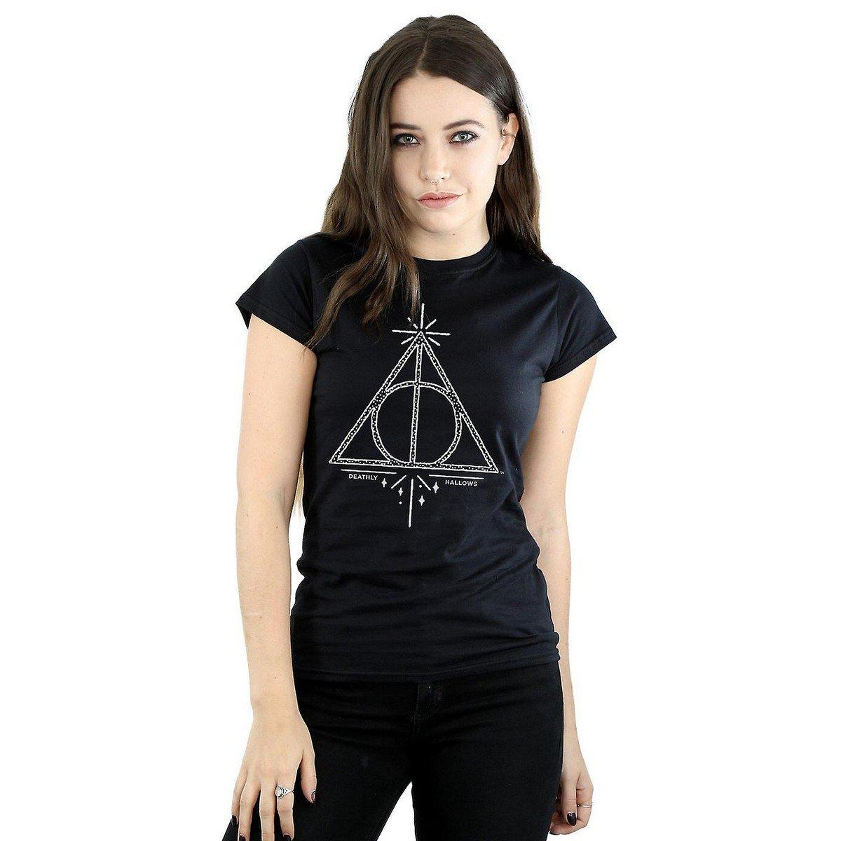 Harry Potter Deathly Hallows Simbolo T-Shirt Maniche Corte  