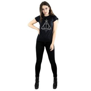 Harry Potter Deathly Hallows Simbolo T-Shirt Maniche Corte  