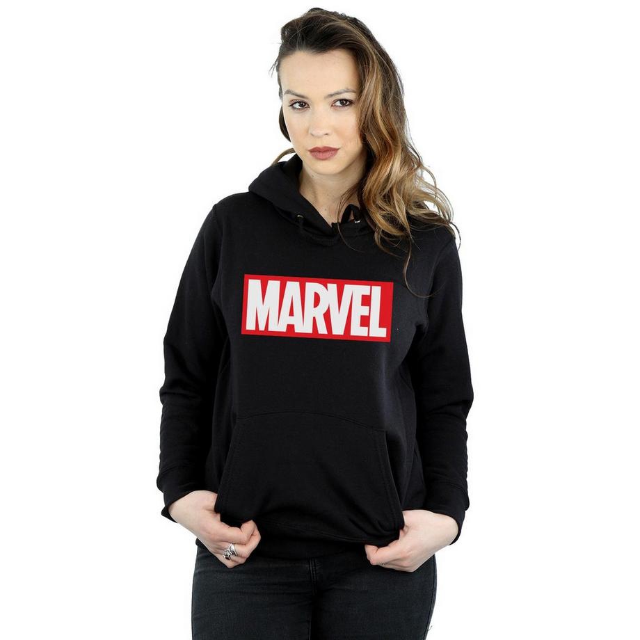 Marvel Comics Felpa Con Cappuccio Logo  