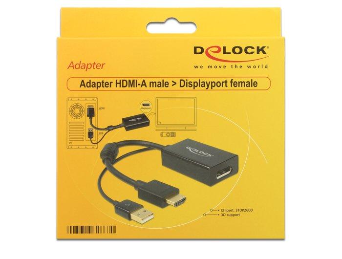 DeLock  HDMI zu Displayport Adapter 
