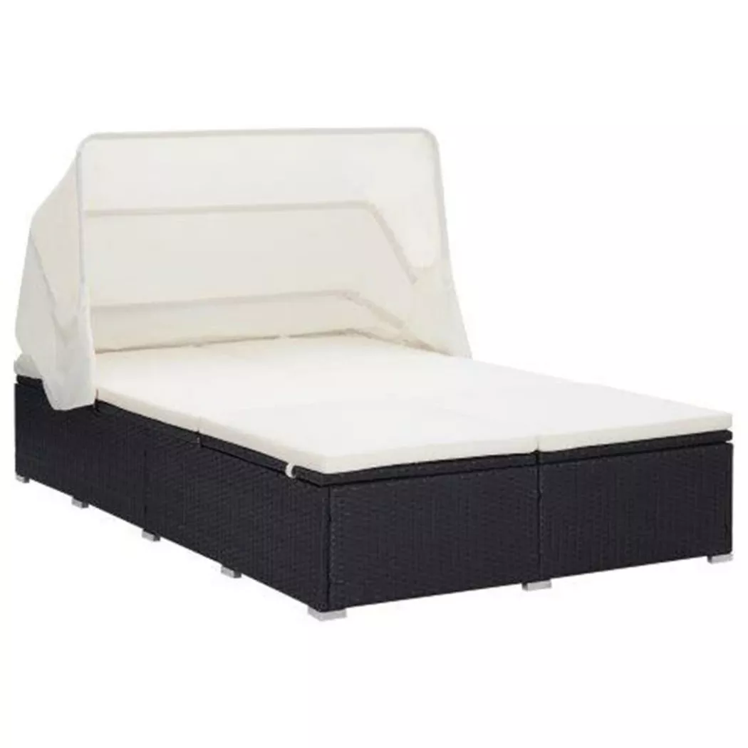 VidaXL - Loungebett, One Size, Schwarz