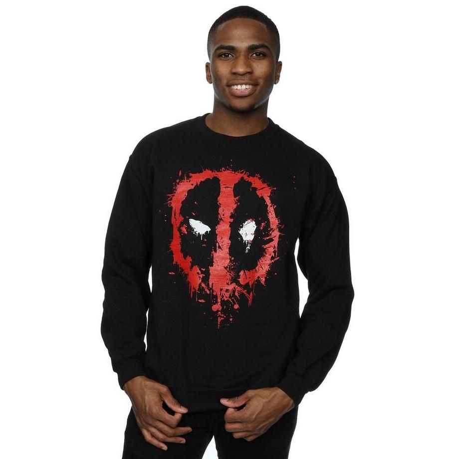 MARVEL Deadpool Splatter Logo Sweatshirt  