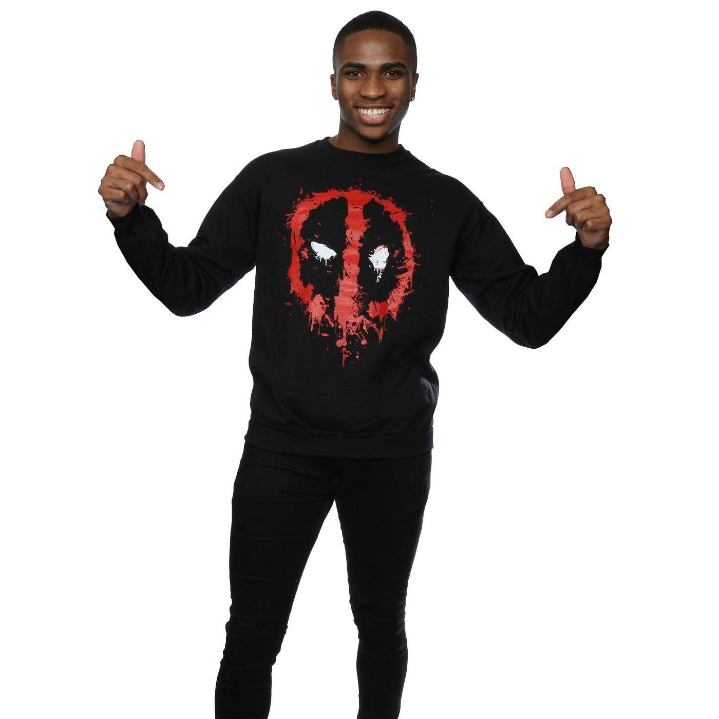 MARVEL Deadpool Splatter Logo Sweatshirt  