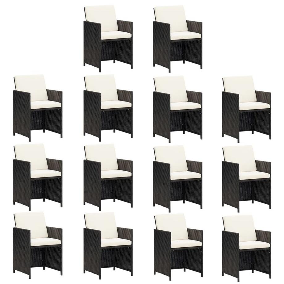 VidaXL Garten essgruppe poly-rattan  