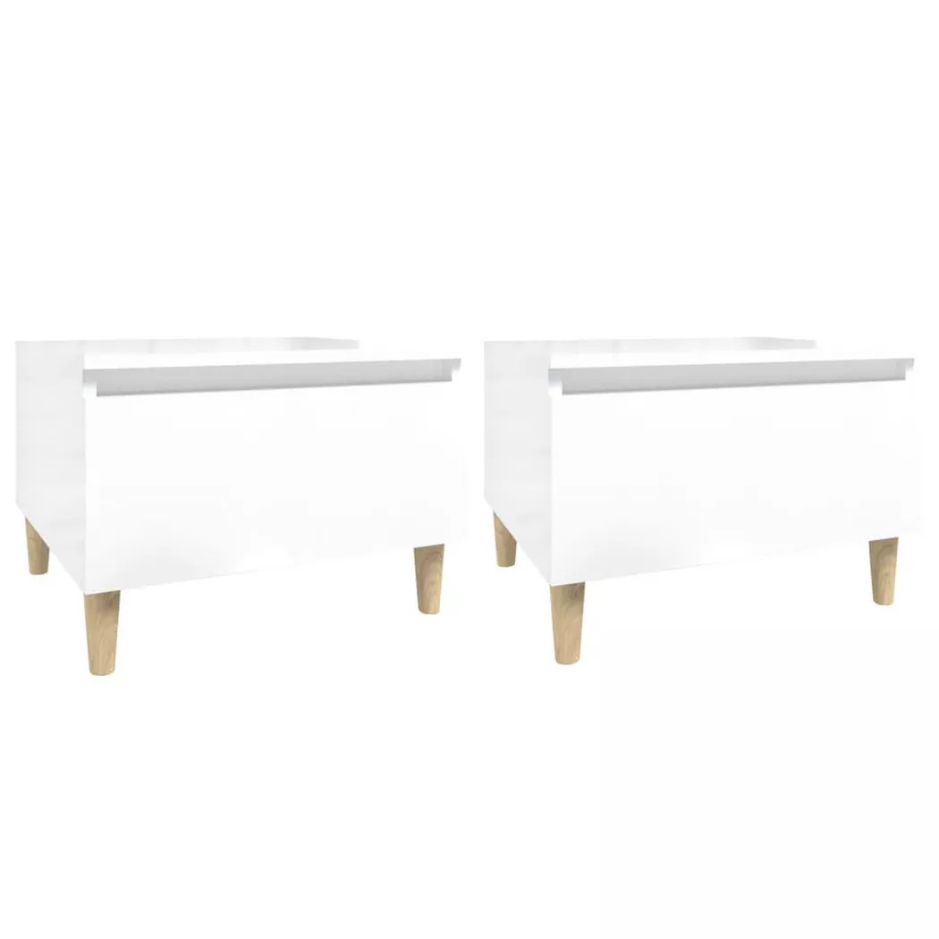VidaXL - Table d'appoint bois d'ingénierie, One Size, Blanc