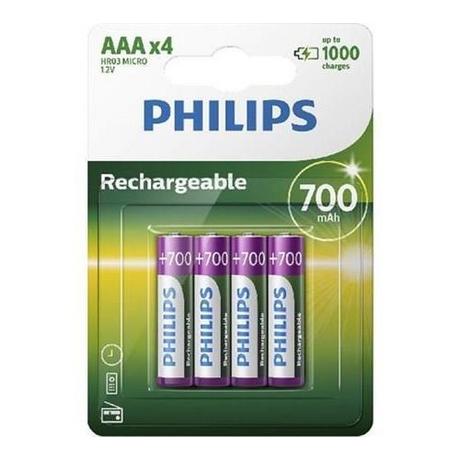 PHILIPS  Multilife R03B4A70 - Batterie 4 x AAA - NiMH - (wiederaufladbar) - 700 mAh 