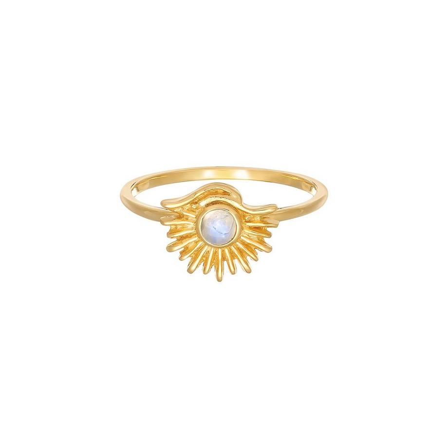 Elli  Ring Mondstein Sonne Astro Boho Style 