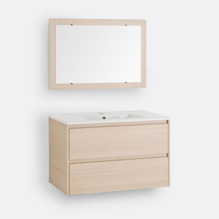 La Redoute Intérieurs Hängewaschtisch + Spiegel Nirio  