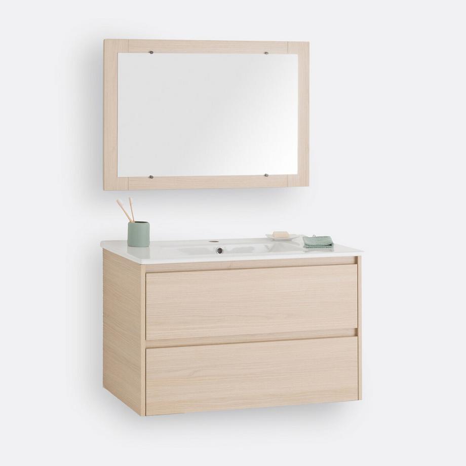 La Redoute Intérieurs Hängewaschtisch + Spiegel Nirio  
