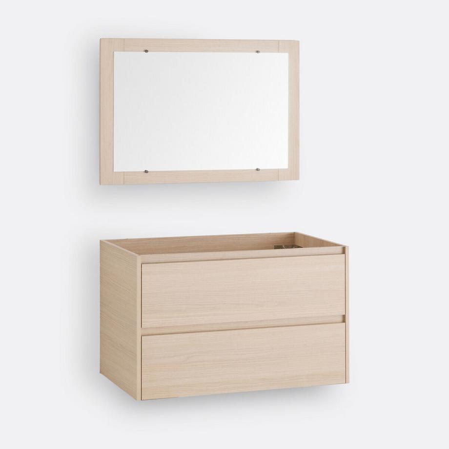 Meuble sous vasque suspendu + miroir