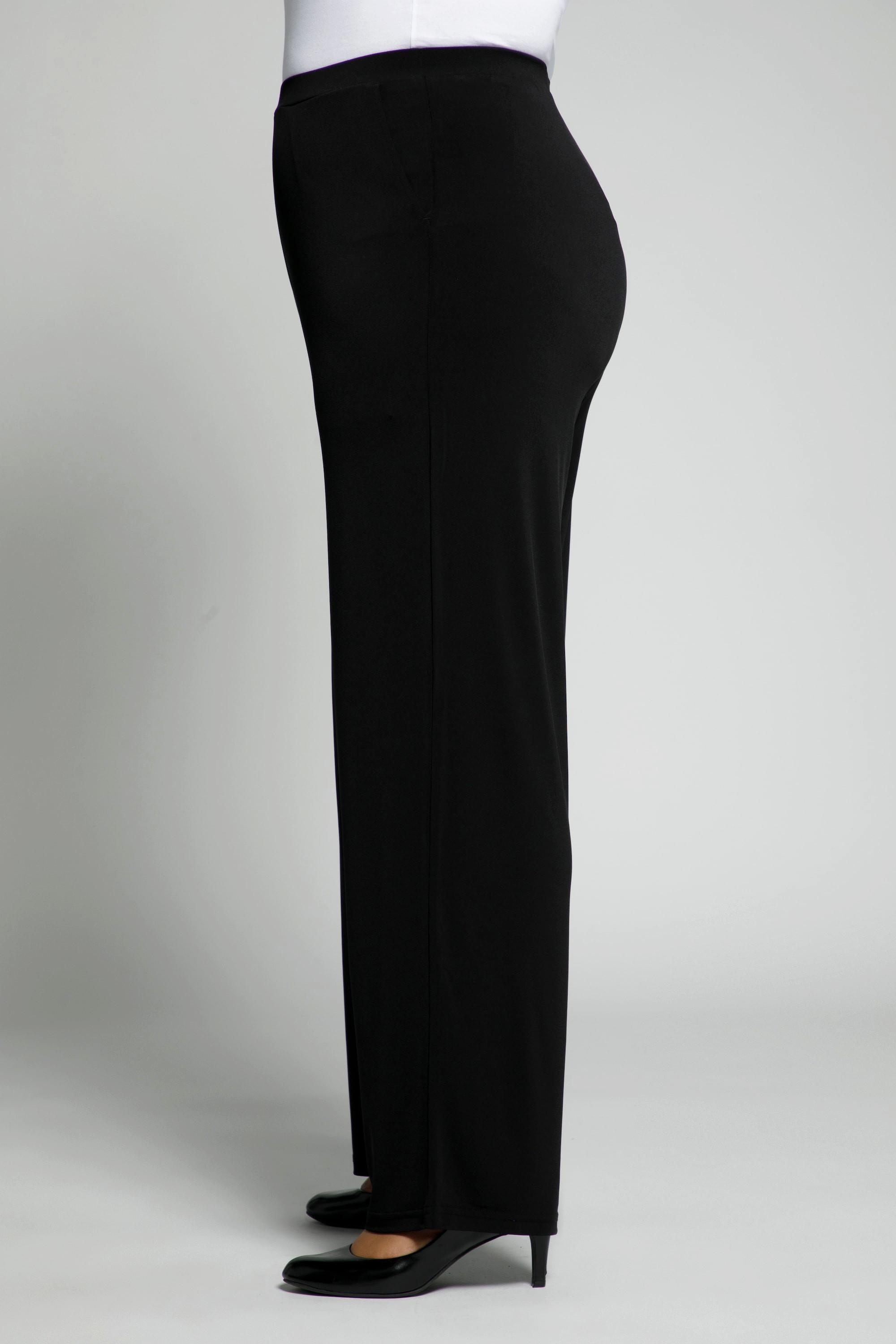 Ulla Popken Pantaloni Jersey Relaxed Fit Vita Elastica  