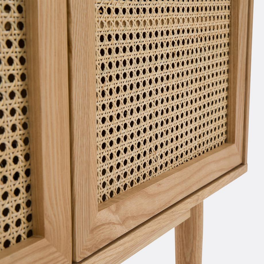 SO'HOME Buffet frêne et cannage  