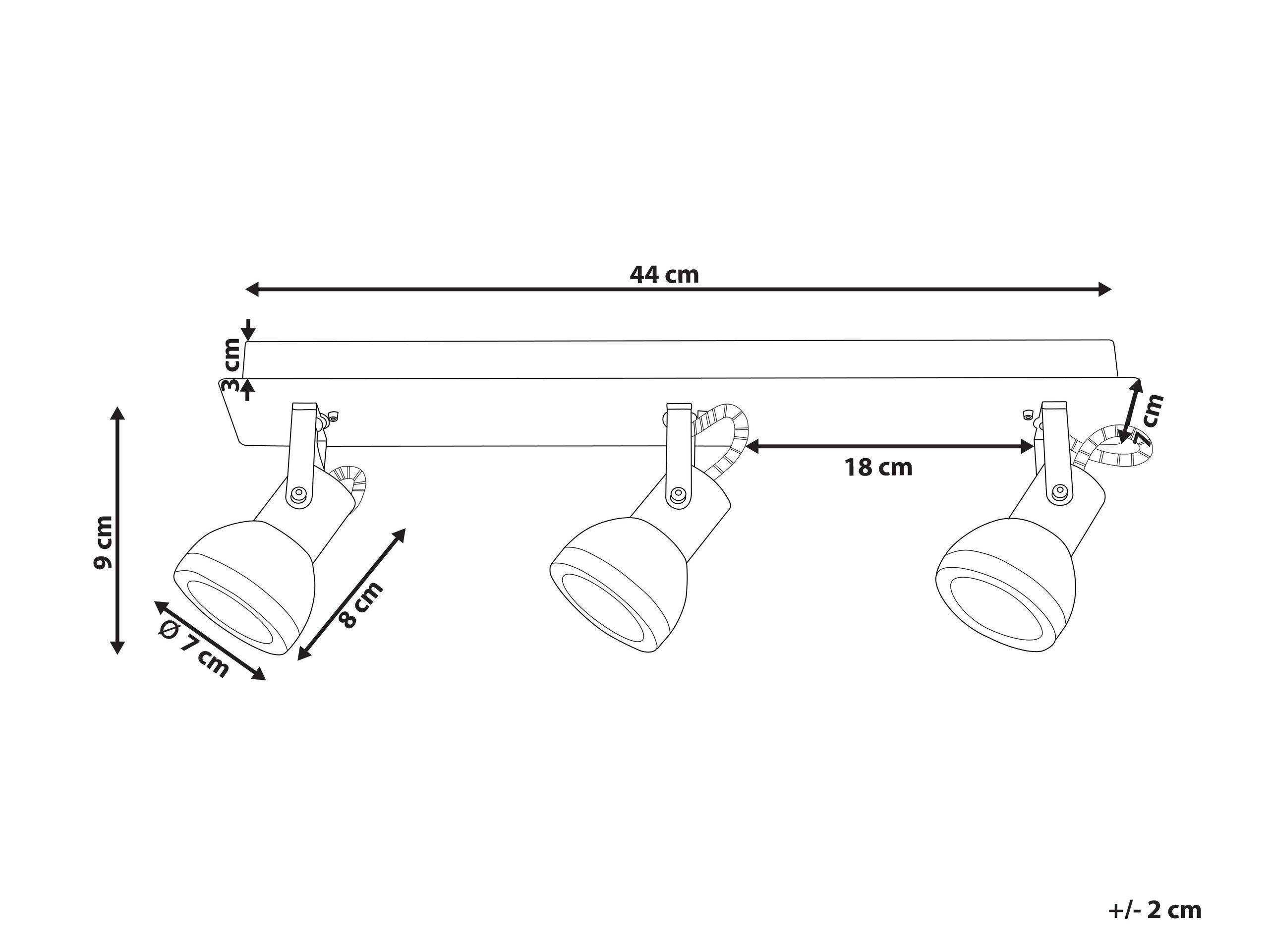 Beliani Deckenlampen aus Eisen Modern BARO  