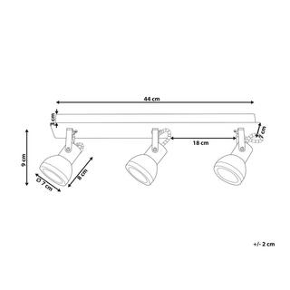 Beliani Deckenlampen aus Eisen Modern BARO  