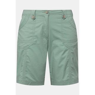 Ulla Popken  Cargo-Bermuda, Komfortbund, 4-Pocket-Schnitt 