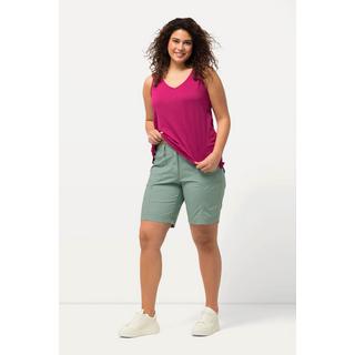 Ulla Popken  Cargo-Bermuda, Komfortbund, 4-Pocket-Schnitt 