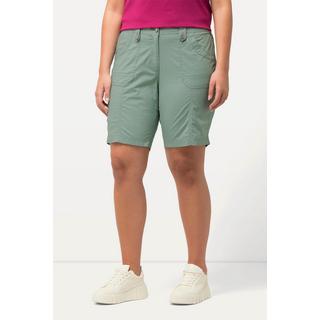 Ulla Popken  Cargo-Bermuda, Komfortbund, 4-Pocket-Schnitt 