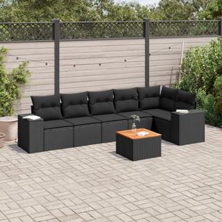 VidaXL set divano da giardino Polirattan  