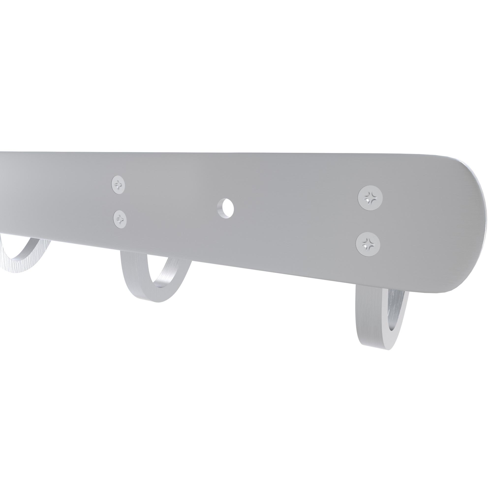 Intirilife Porte-manteau en acier inoxydable  