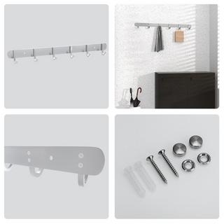 Intirilife Porte-manteau en acier inoxydable  