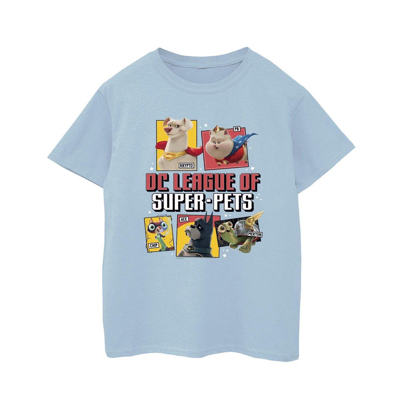DC COMICS  Tshirt DC LEAGUE OF SUPERPETS PROFILE 