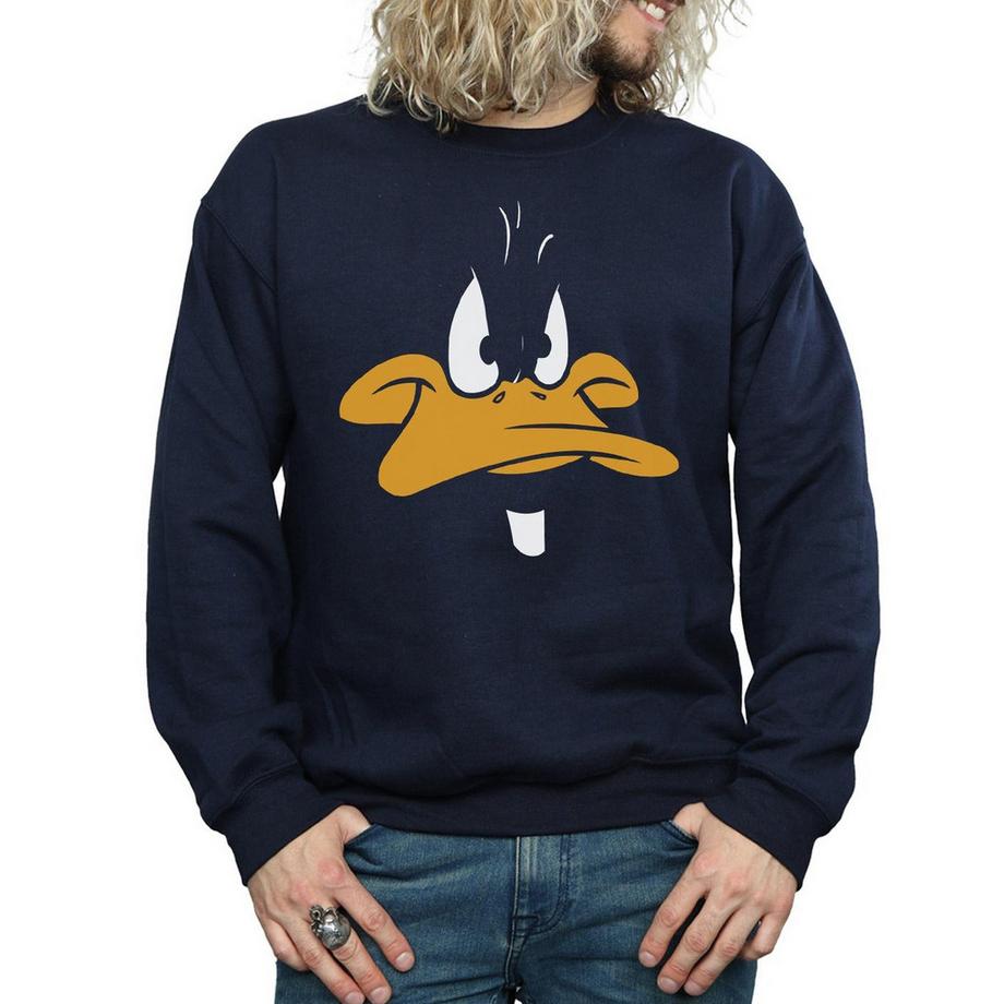 LOONEY TUNES Daffy Duck Visage Sweatshirt  