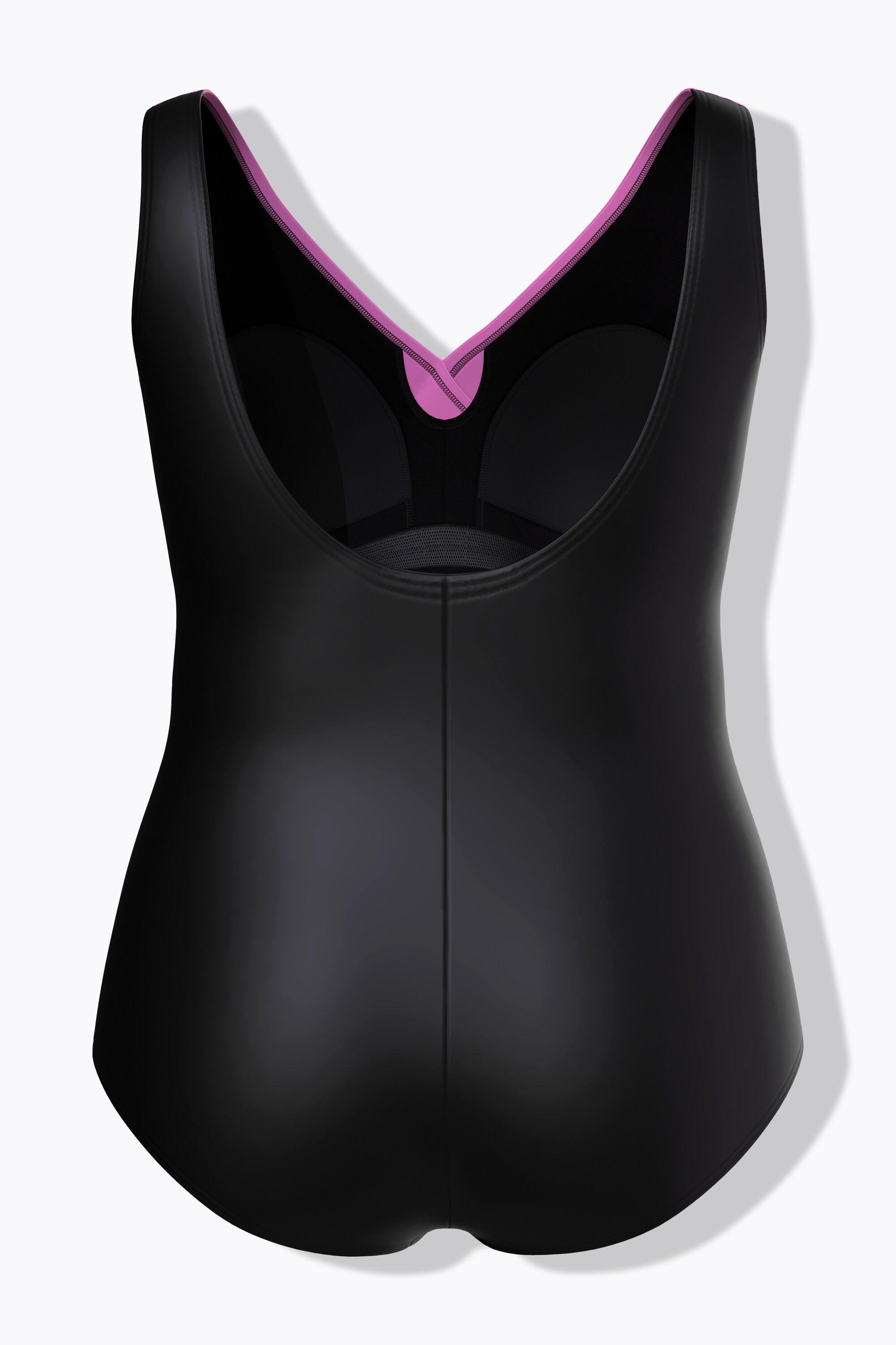 Ulla Popken Maillot de bain Drapé Dégradé Bonnets souples Recyclé  