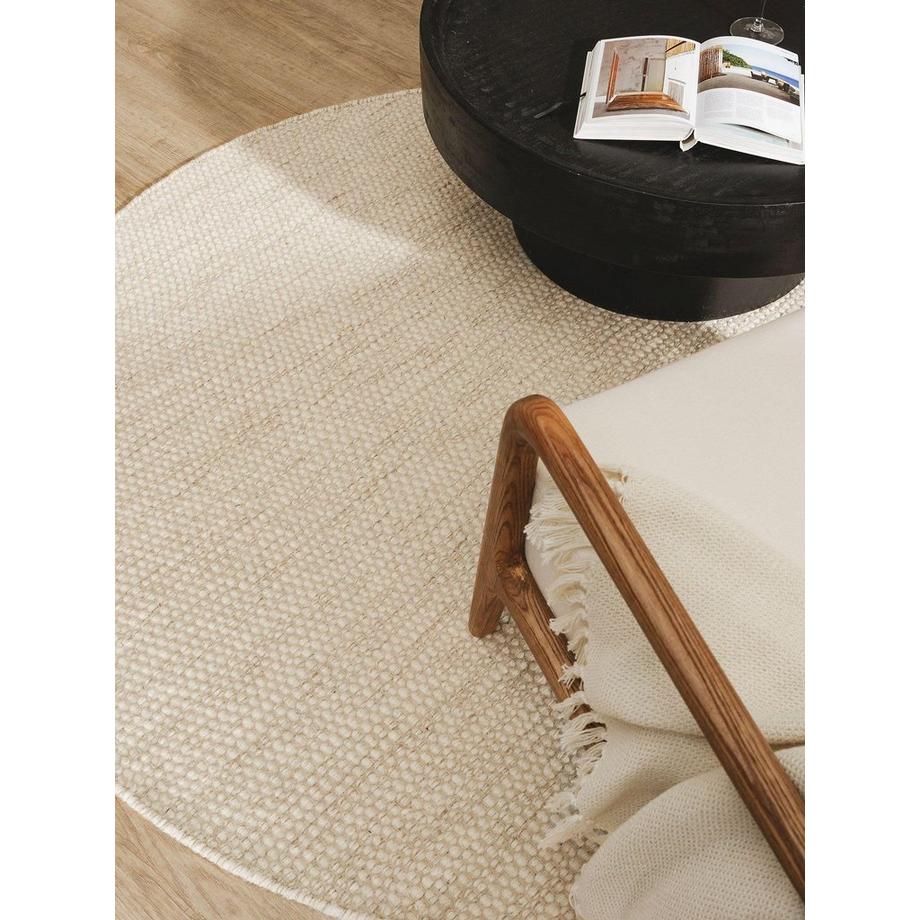 Benuta Tapis de laine Rocco Crème  
