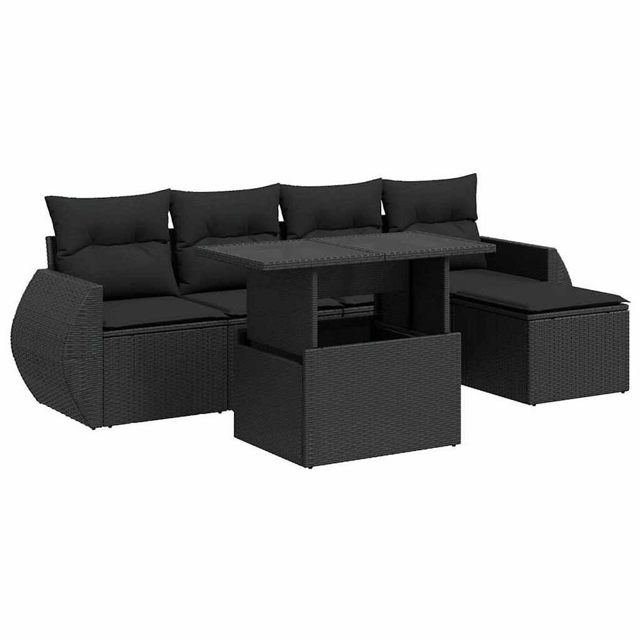 Gartensofa set poly-rattan