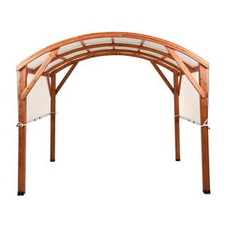 Beliani Tonnelle de jardin en Bois de sapin Méditerranéen SCOPELLO  