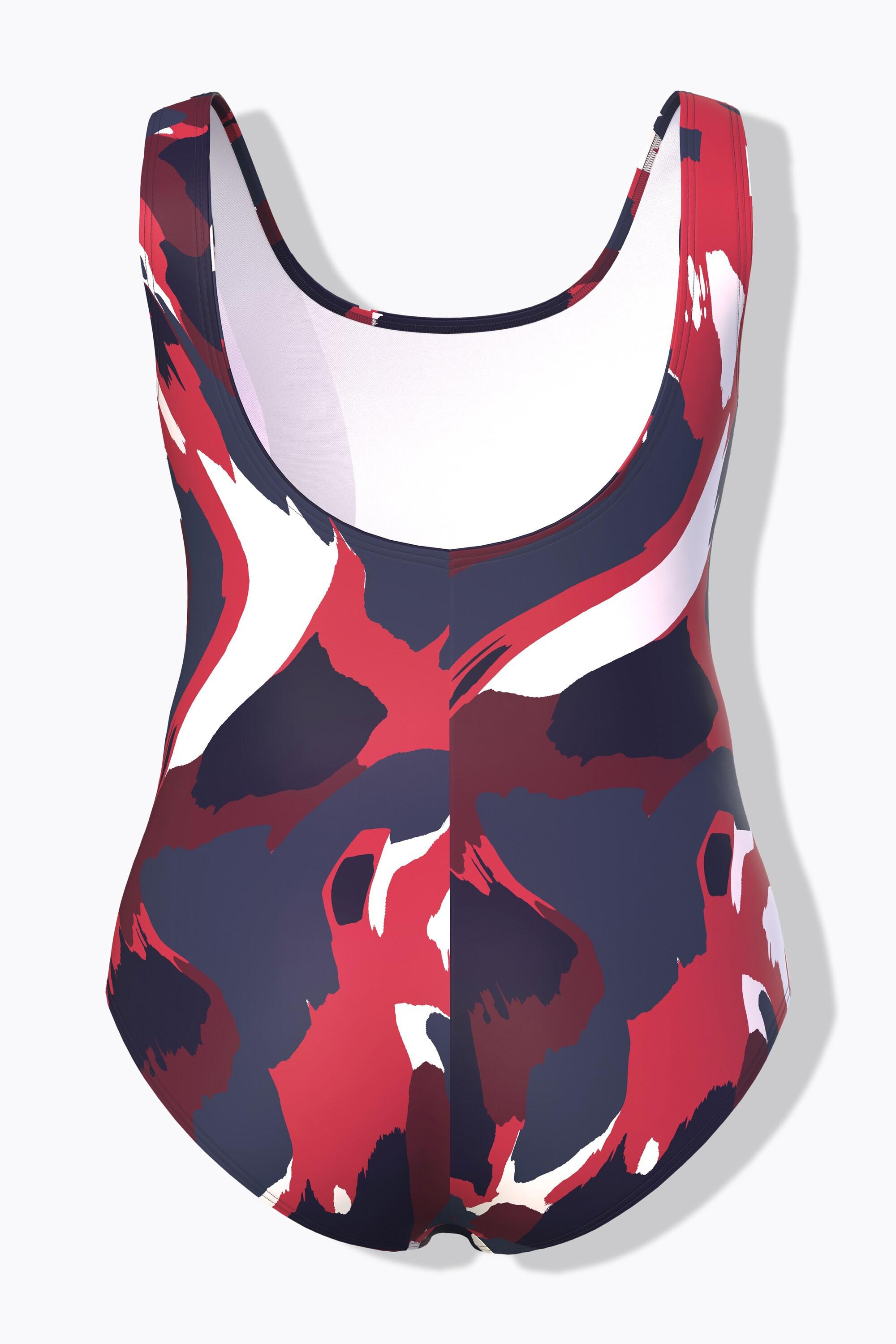 Ulla Popken Maillot de bain Motif taches Décolleté rond  