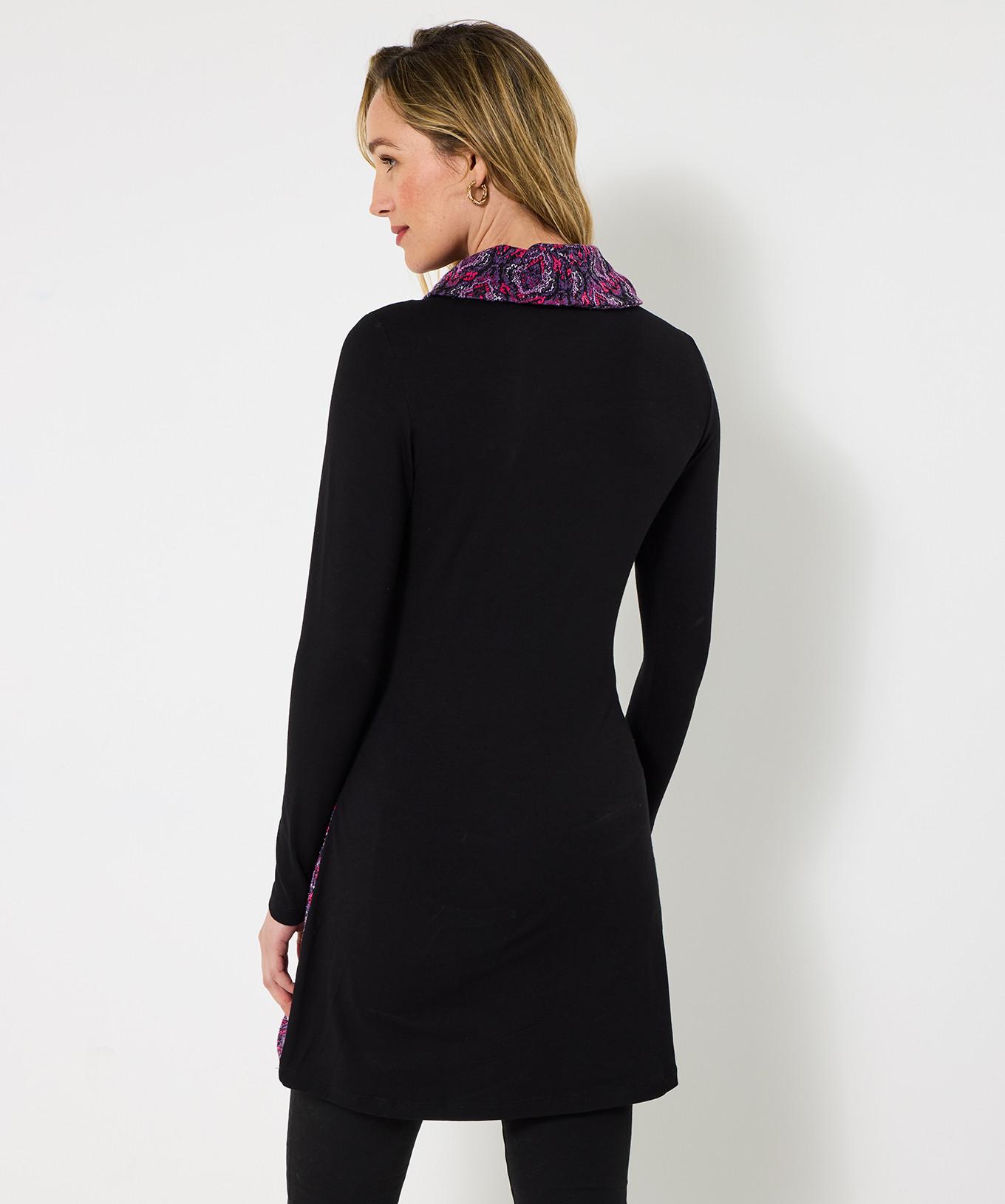 Joe Browns Tunica Jacquard Floreale Bottoni Decorativi Collo a Cascata  