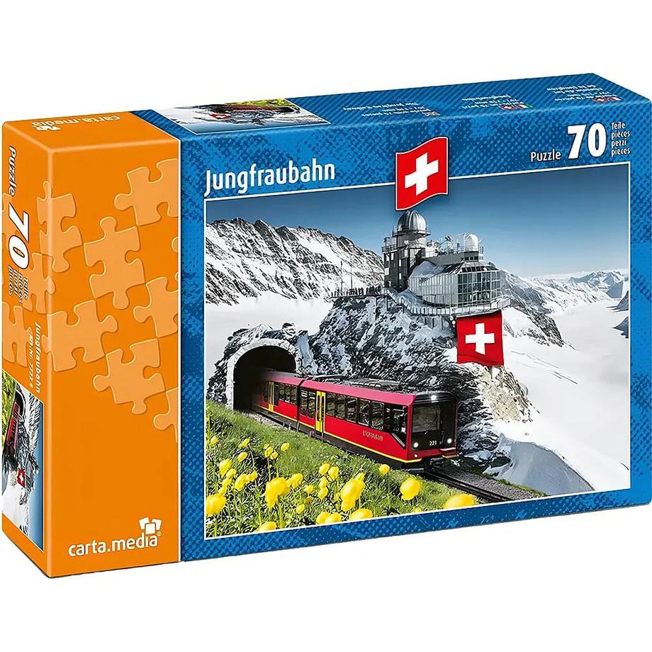 Carta.Media  Puzzle Jungfrau Bahn (70Teile) 