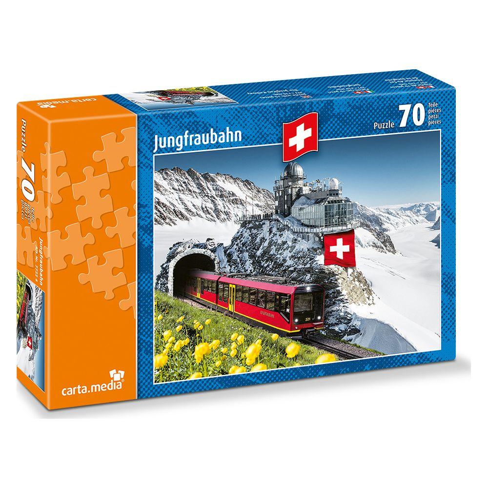 Carta.Media  Puzzle Jungfrau Bahn (70Teile) 