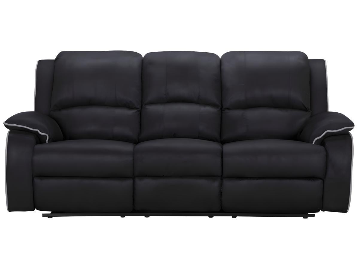 Vente-unique Relaxsofa Microfaser 3Sitzer HERNANI  