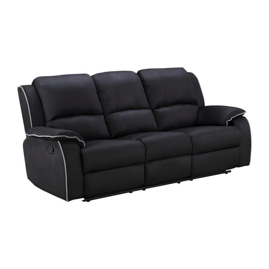Vente-unique Relaxsofa Microfaser 3Sitzer HERNANI  
