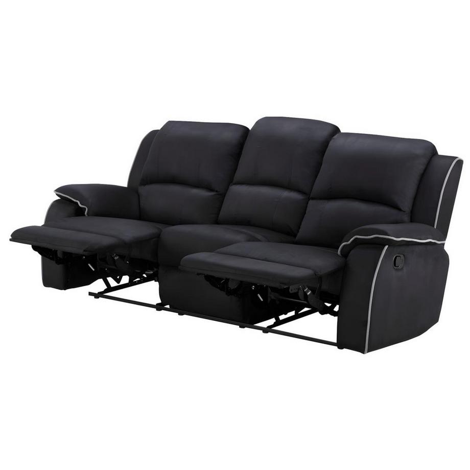 Vente-unique Relaxsofa Microfaser 3Sitzer HERNANI  
