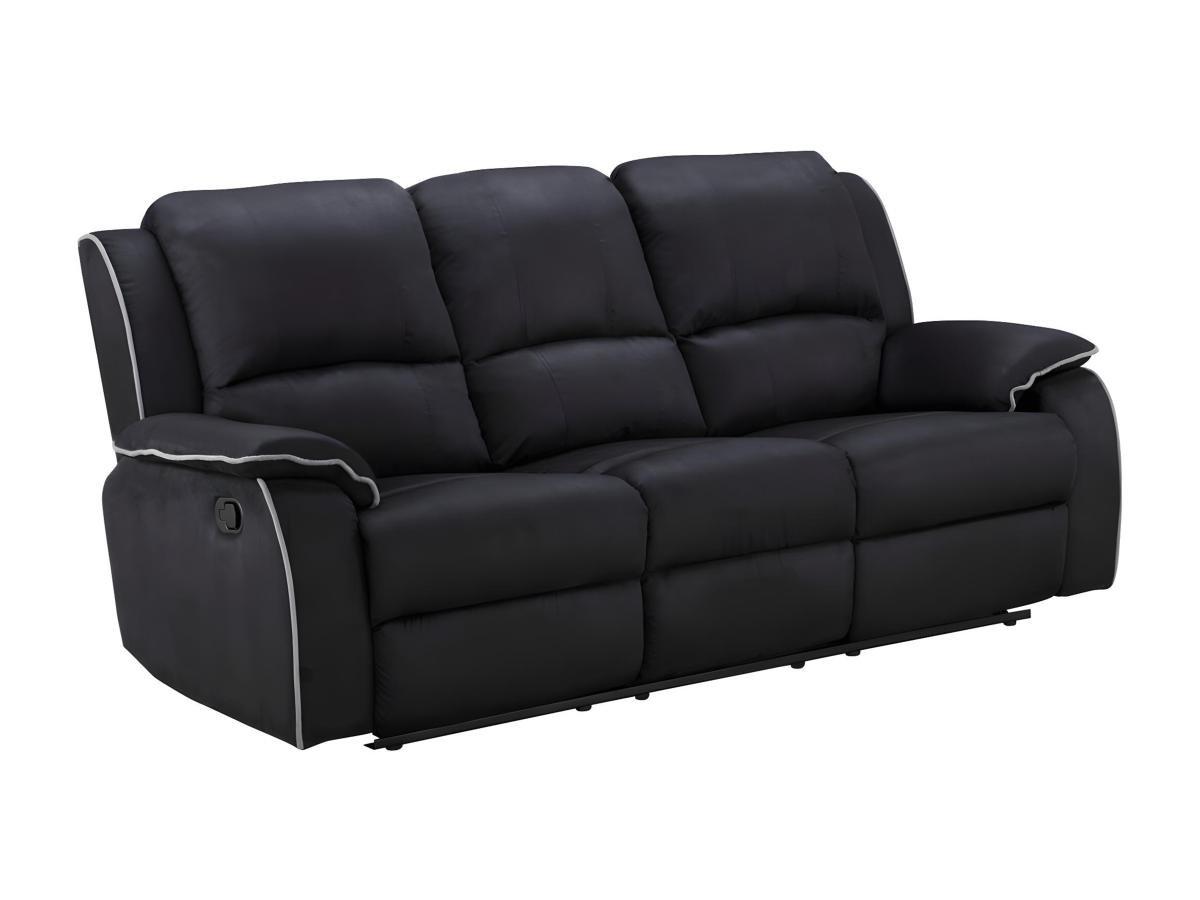 Vente-unique Relaxsofa Microfaser 3Sitzer HERNANI  