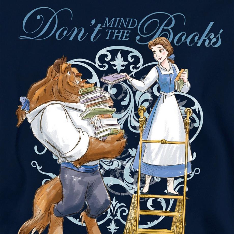 Beauty And The Beast  Don't Mind The Books Felpa Con Cappuccio 